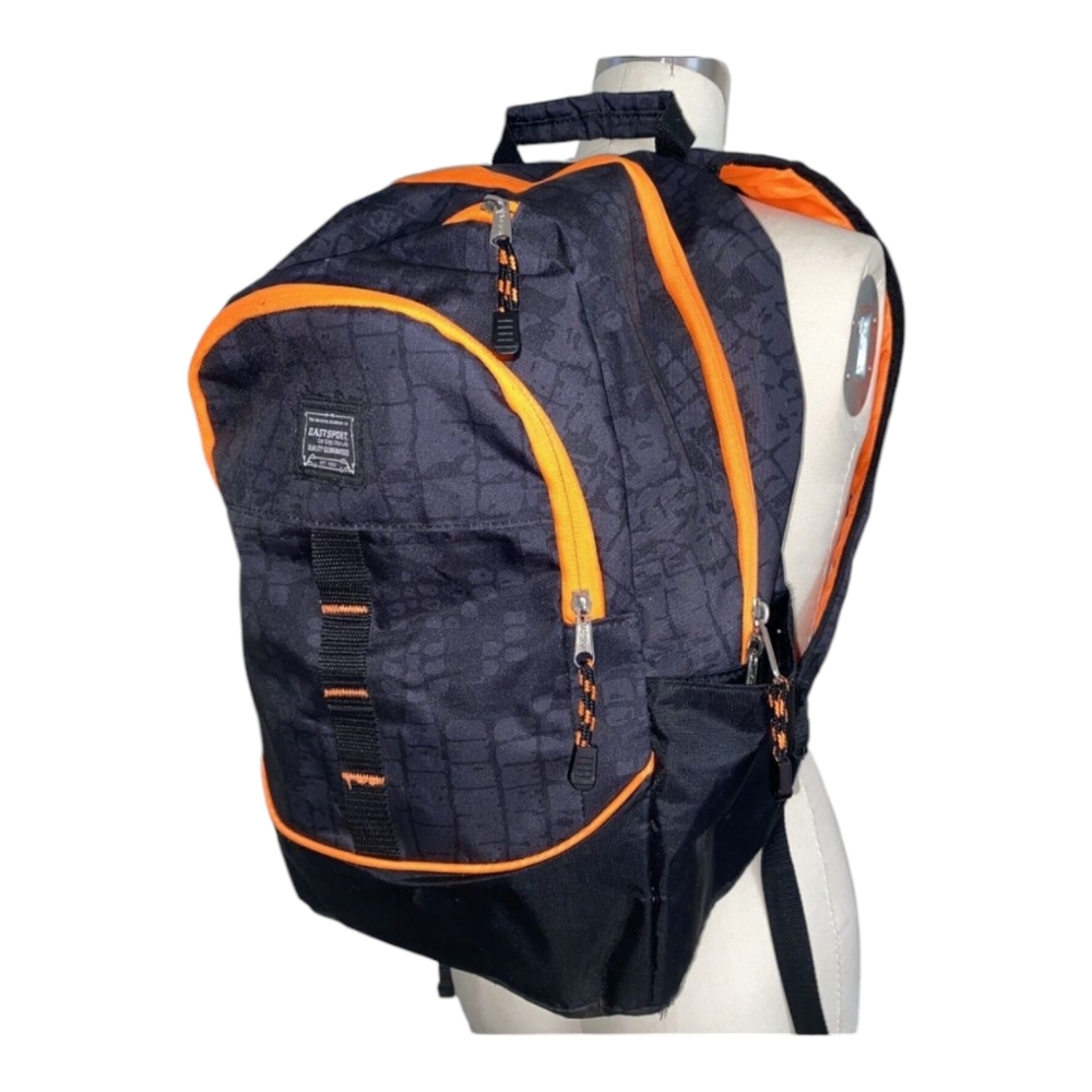 Eastport Access Black Orange Multi‎ Purpose Backpack Bookbag